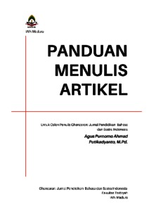 Template & Handbook Panduan Penulisan Jurnal Ghancaran - Repository ...